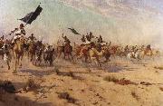Robert Talbot Kelly, The Flight of the Khalifa after his defeat at the battle of Omdurman, 2nd September 1898